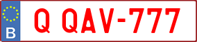 Trailer License Plate